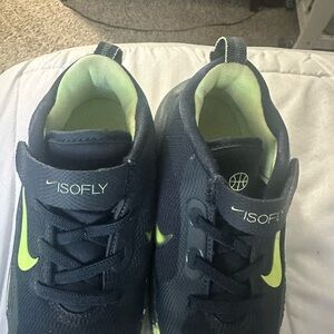 Nike Kids Navy and Lime Sneakers